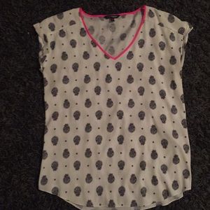 Express silky v neck blouse